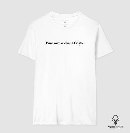 Camiseta Masculina Peruana | O Viver é Cristo