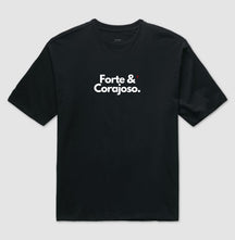 Camiseta Oversized | Forte e Corajoso